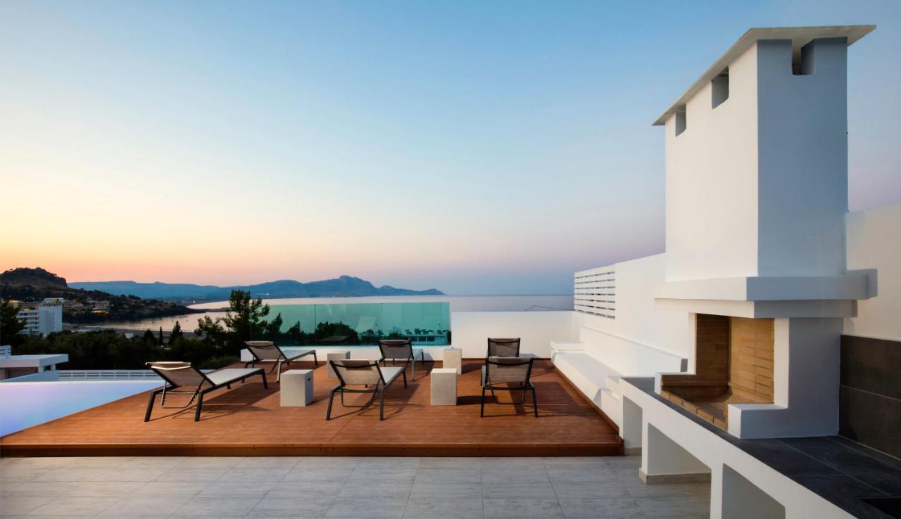 Villa Estella With Pool & Jacuzzi In Lindos Luaran gambar